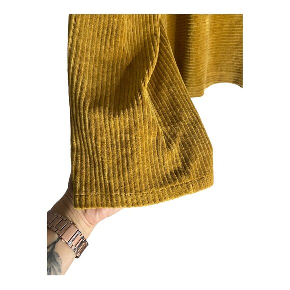 Madewell Texture & Thread Velour Corduroy Mock Neck Top-sz Large - Picture 9 of 9